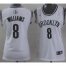 Women Brooklyn Nets 8 Deron Williams White Revolution 30 Swingman NBA Jerseys Cheap