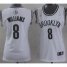 Women Brooklyn Nets 8 Deron Williams White Revolution 30 Swingman NBA Jerseys Cheap