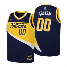 Indiana Pacers Custom Youth Nike Navy 2021/22 Swingman Jersey – City Edition