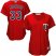 Minnesota Twins #33 Justin Morneau Red Alternate Womens Stitched MLB Jersey
