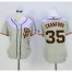 San Francisco Giants #35 Brandon Crawford Grey Womens Road 2 Stitched MLB Jersey