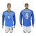 Italy #6 Candreva Blue Home Long Sleeves Soccer Country Jersey