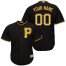 Pittsburgh Pirates Majestic Cool Base Custom Jersey Black