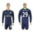 Arsenal #29 Xhaka Sec Away Long Sleeves Soccer Club Jersey