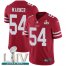 Nike San Francisco 49ers #54 Fred Warner Red Super Bowl LIV 2020 Team Color Mens Stitched NFL Vapor Untouchable Limited Jersey