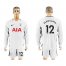Tottenham Hotspur #12 Wanyama Home Long Sleeves Soccer Club Jersey