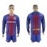 Barcelona Blank Home Long Sleeves Soccer Club Jersey