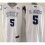 Duke Blue Devils #5 Tyus Jones White Basketball Elite Stitched NCAA Jersey