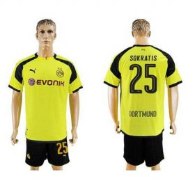 Dortmund #25 Sokratis European Away Soccer Club Jersey