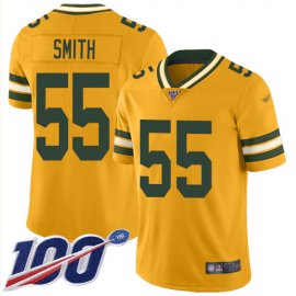 Nike Green Bay Packers #55 ZaDarius Smith Gold Mens Stitched NFL Limited Inverted Legend 100th Season Jersey