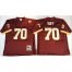 Mitchell And Ness Washington Football Team #70 Sam Huff Red Throwback Stitched NFL Jersey