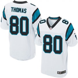 Nike Carolina Panthers #80 Ian Thomas White Mens Stitched NFL Elite Jersey