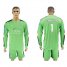 Leicester City #1 Schmeichel Green Goalkeeper Long Sleeves Soccer Club Jersey