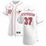 Cincinnati Reds #37 Tyler Stephenson Mens Nike White Home 2020 Authentic Player MLB Jersey