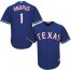 Texas Rangers #1 Elvis Andrus Blue Cool Base Stitched Youth MLB Jersey