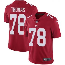 Nike New York Giants #78 Andrew Thomas Red Alternate Mens Stitched NFL Vapor Untouchable Limited Jersey