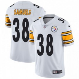 Nike Pittsburgh Steelers #38 Jaylen Samuels White Mens Stitched NFL Vapor Untouchable Elite Jersey