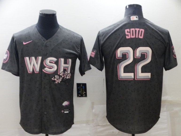 Nationals 22 Juan Soto Gray Nike 2022 City Connect Cool Base Jersey Nationals 22 Juan Soto Gray Nike 2022 City Connect Cool Base Jersey