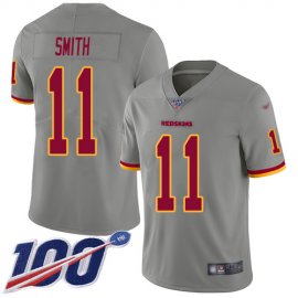 Nike Washington Football Team #11 Alex Smith Gray Mens Stitched NFL Limited Inverted Legend 100th Season Jersey