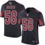 Nike Arizona Cardinals #58 Jordan Hicks Black Mens Stitched NFL Limited Rush Jersey