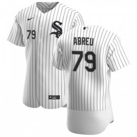 Chicago White Sox #79 Jose Abreu Mens Nike White Home 2020 Authentic Player MLB Jersey