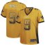 Nike New Orleans Saints #9 Drew Brees Gold Womens Stitched NFL Elite Drift Fashion Jersey