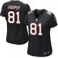 Nike Atlanta Falcons #81 Austin Hooper Black Alternate Womens Stitched NFL Elite Jersey
