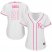 Kansas City Royals #21 Lucas Duda White/Pink Fashion Womens Stitched MLB Jersey