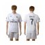 Real Madrid #7 Ronaldo White Home Soccer Club Jersey