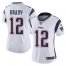 Nike New England Patriots #12 Tom Brady White Womens Stitched NFL Vapor Untouchable Limited Jersey