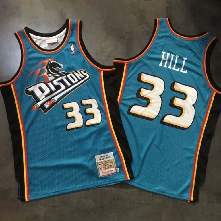 Grant Hill- Detroit Pistons Throwback Jersey Grant Hill- Detroit Pistons Throwback Jersey