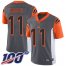 Nike Cincinnati Bengals #11 John Ross III Silver Mens Stitched NFL Limited Inverted Legend 100th Season Jersey