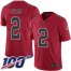Nike Atlanta Falcons #2 Matt Ryan Red Mens Stitched NFL Limited Rush 100th Season Jersey