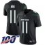 Nike New York Jets #11 Denzel Mim Black Alternate Mens Stitched NFL 100th Season Vapor Untouchable Limited Jersey
