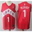 Nike Raptors #1 Tracy Mcgrady Red NBA Swingman Earned Edition Jersey