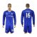 Chelsea #16 Kenedy Home Long Sleeves Soccer Club Jersey