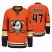 Anaheim Ducks #47 Hampus Lindholm Mens 2019-20 Third Orange Alternate Stitched NHL Jersey