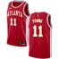 Mens Nike Atlanta Hawks #11 Trae Young Red NBA Swingman Statement Edition Jersey