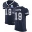 Nike Dallas Cowboys #19 Amari Cooper Navy Blue Team Color Mens Stitched With Established In 1960 Patch NFL Vapor Untouchable Elite Jersey