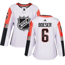 Adidas Vancouver Canucks #6 Brock Boeser White 2018 All-Star Pacific Division Authentic Womens Stitched NHL Jersey
