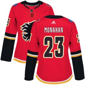 Adidas Calgary Flames #23 Sean Monahan Red Home Authentic Womens Stitched NHL Jersey