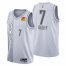 Oklahoma City Oklahoma City Thunder #7 Darius Bazley Mens Nike Gray 2021/22 Swingman NBA Jersey – City Edition Mens