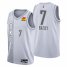 Oklahoma City Oklahoma City Thunder #7 Darius Bazley Mens Nike Gray 2021/22 Swingman NBA Jersey – City Edition Mens