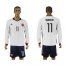 Colombia #11 Quintero Away Long Sleeves Soccer Country Jersey