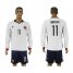 Colombia #11 Quintero Away Long Sleeves Soccer Country Jersey