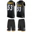 Nike Pittsburgh Steelers #53 Maurkice Pouncey Black Team Color Mens Stitched NFL Limited Tank Top Suit Jersey