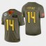 Seattle Seahawks #14 DK Metcalf Mens Nike Olive Gold 2019 Salute to Service Limited NFL 100 Jersey