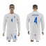 England #4 GERRARD Goalkeeper Home 2018 FIFA World Cup Long Sleeve Soccer Jersey