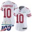 Nike San Francisco 49ers #10 Jimmy Garoppolo White Super Bowl LIV 2020 Womens Stitched NFL 100th Season Vapor Limited Jersey