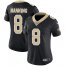 Nike New Orleans Saints #8 Archie Manning Black Team Color Womens Stitched NFL Vapor Untouchable Limited Jersey